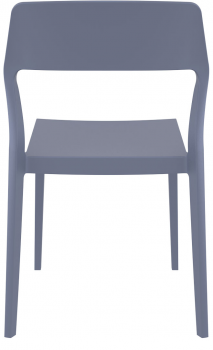 Стул пластиковый Snow 52X56X83 CM серый