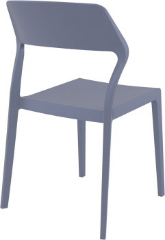 Стул пластиковый Snow 52X56X83 CM серый
