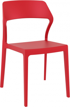 Стул пластиковый Snow 52X56X83 CM красный