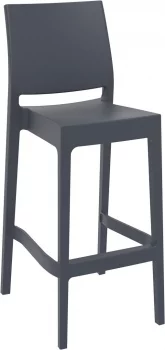 Стул пластиковый барный Maya 45X51X108 CM серый