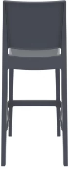 Стул пластиковый барный Maya 45X51X108 CM серый