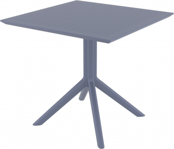 Стол пластиковый Sky 80X80X74 CM серый