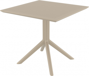 Стол пластиковый Sky 80X80X74 CM бежевый