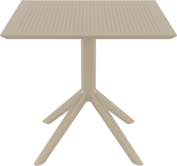 Стол пластиковый Sky 80X80X74 CM бежевый