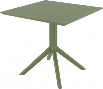 Стол пластиковый Sky 80X80X74 CM зелёный