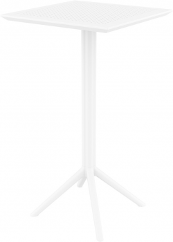 Стол пластиковый барный Sky Folding Bar 60X60X108 CM белый