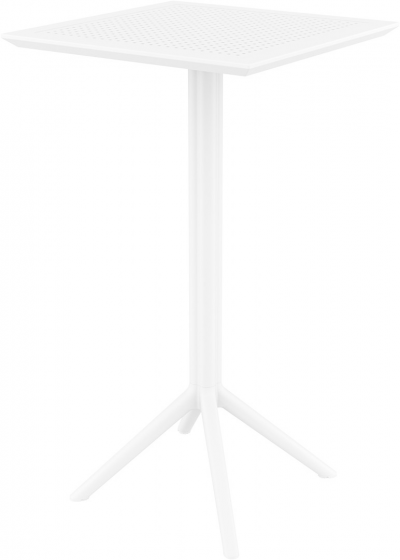 Стол пластиковый барный Sky Folding Bar 60X60X108 CM белый 1