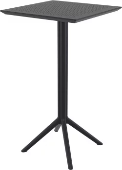 Стол пластиковый барный Sky Folding Bar 60X60X108 CM чёрный
