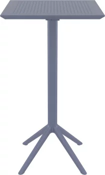 Стол пластиковый барный Sky Folding Bar 60X60X108 CM серый