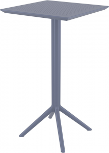 Стол пластиковый барный Sky Folding Bar 60X60X108 CM серый