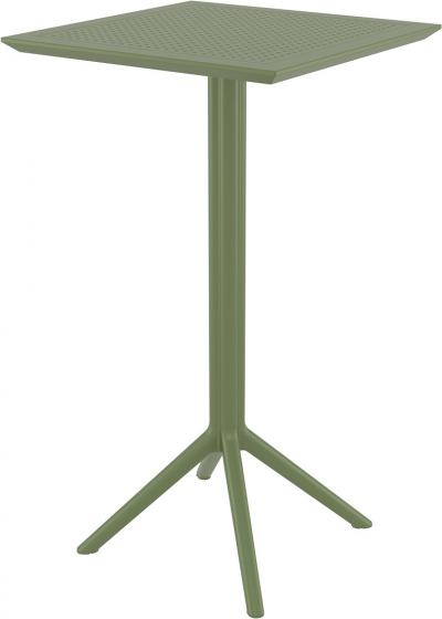 Стол пластиковый барный Sky Folding Bar 60X60X108 CM зелёный 1