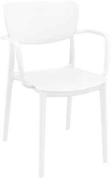 Стул пластиковый Lisa 53X54X82 CM белый