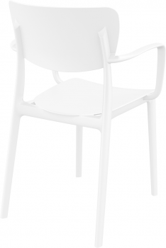 Стул пластиковый Lisa 53X54X82 CM белый