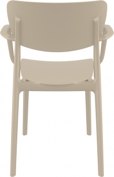 Стул пластиковый Lisa 53X54X82 CM бежевый