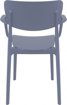 Стул пластиковый Lisa 53X54X82 CM серый