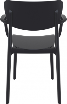 Стул пластиковый Lisa 53X54X82 CM чёрный