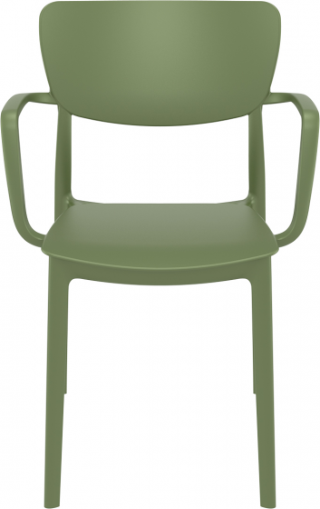 Стул пластиковый Lisa 53X54X82 CM зелёный 4