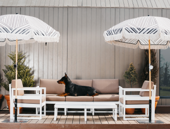 Кресло пластиковое с подушками Mykonos 73X72X75 CM