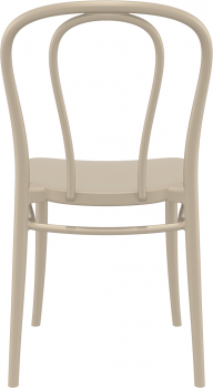 Стул пластиковый Victor 42X55X58 CM бежевый