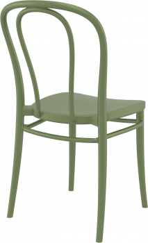 Стул пластиковый Victor 42X55X58 CM зелёный