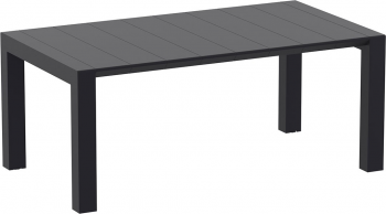 Стол пластиковый раздвижной Vegas 180-220X100X75 CM чёрный