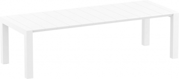 Стол пластиковый раздвижной Vegas 260-300X100X75 CM белый