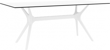 Стол пластиковый Ibiza 180X90X74 CM белый
