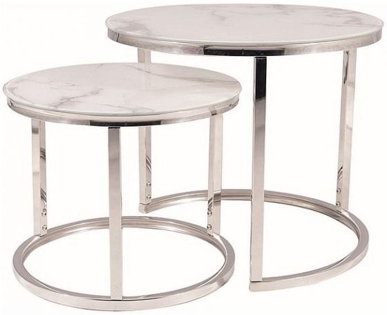 Комплект столиков Atlanta 53X53X45 / 43X43X35 CM 1