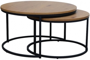 Комплект столиков Atlanta 80X80X45 / 60X60X40 CM
