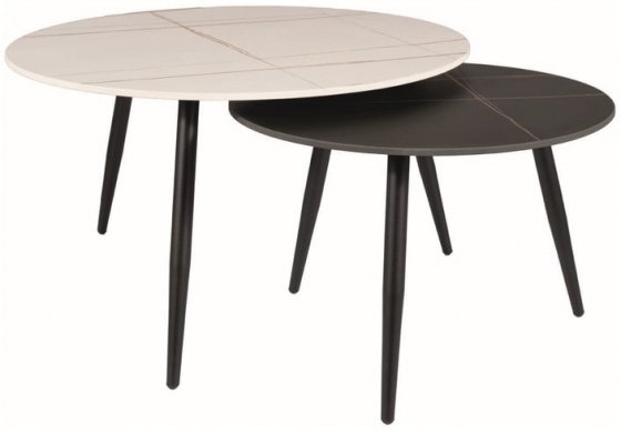 Комплект столиков Kora 80X80X45 / 60X60X40 CM 1