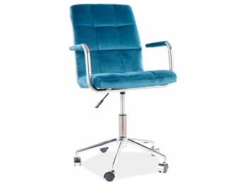 Кресло компьютерное Signal Q-022 VELVET BLUVEL 85 (бирюзовый)