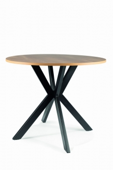 Стол обеденный Signal TALIA II (дуб/черный)