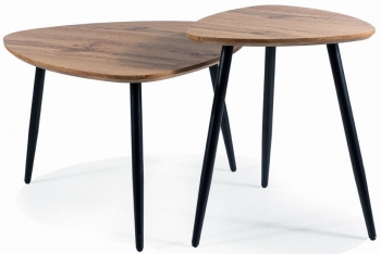 Комплект столиков Twin 60X60X40 / 40X40X48 CM