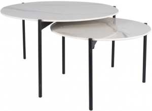 Комплект столиков Vetro 80X80X45 / 60X60X37 CM