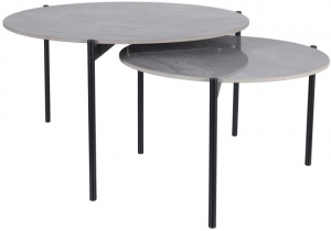 Комплект столиков Vetro 80X80X45 / 60X60X37 CM