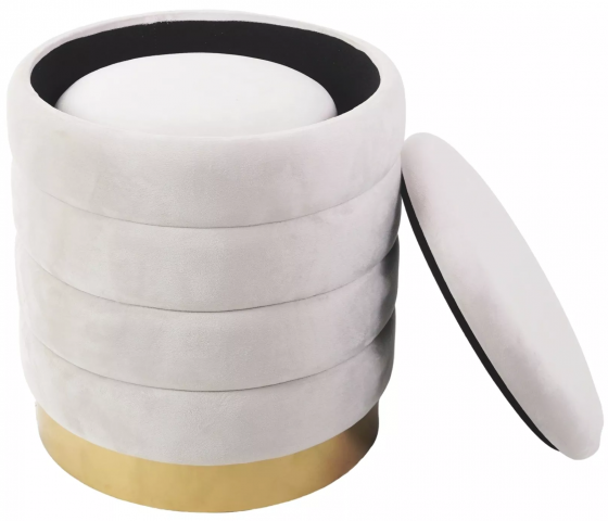 Комплект из двух пуфов Britta 40X40X45 / 30X30X38 CM 4