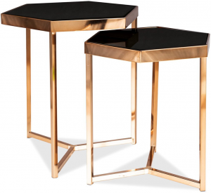 Комплект столиков Milos 41X36X44 / 48X42X50 CM