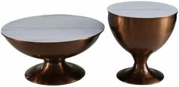 Комплект из двух столиков Salsa 75X75X38 / 50X50X52 CM