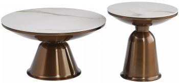 Комплект из двух столиков Vera 75X75X41 / 50X50X50 CM