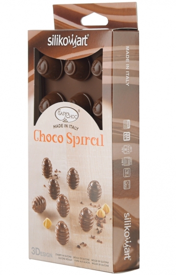 Форма для приготовления конфет Choco Spiral силиконовая 8