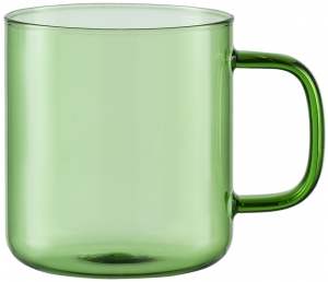 Чашка стеклянная Color 350 ml зелёная
