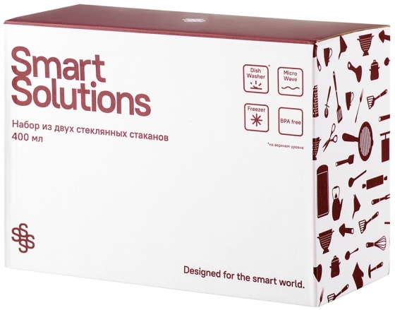 Набор из двух стеклянных стаканов 400 ml 3