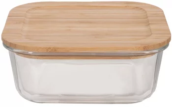 Контейнер для хранения с крышкой из бамбука 320 ml