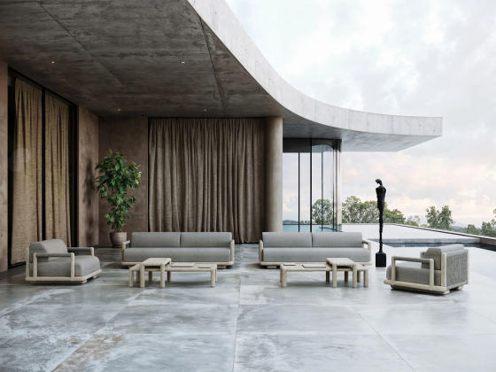 Столик кофейный Caleo Ash 140X59X30 CM 4