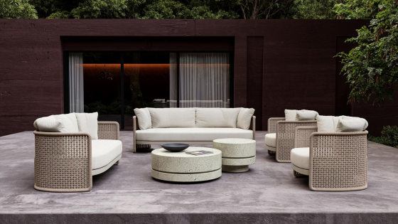 Столик бетонный Miura 60X60X40 CM 3