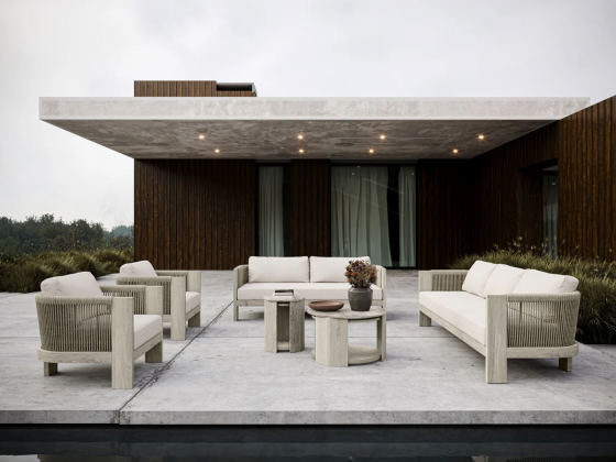 Садовый диван Ralph Ash 198X80X65 CM 3