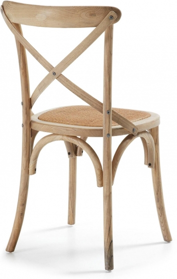 Деревянный стул с сидушкой из ротанга Alsie 50X52X88 CM 3