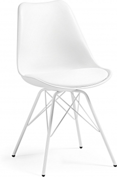 Стильный стул Lars 86X48X56 CM белый