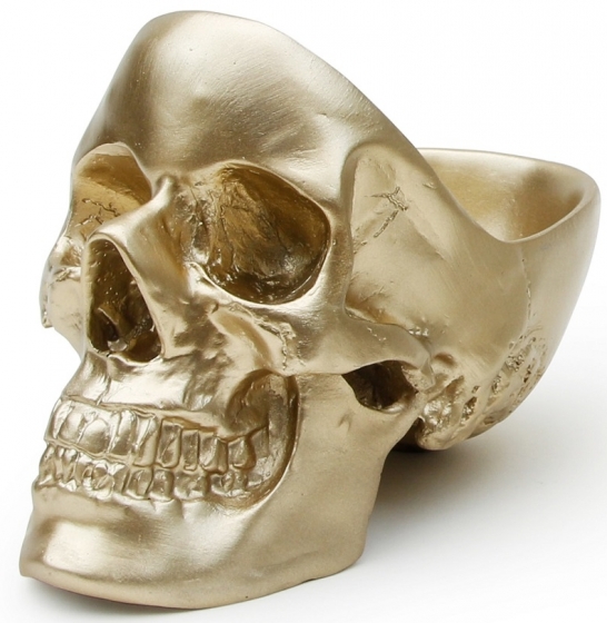 Органайзер для мелочей Skull 13X22X16 CM золотого цвета 1