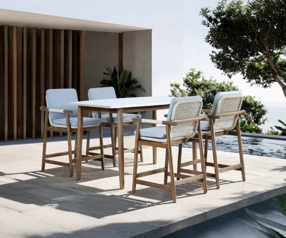 Комплект садовой барной мебели на четыре персоны Apoyo 6